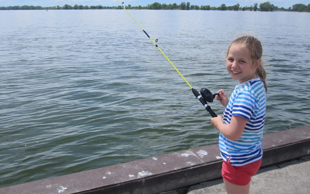 Pêche en herbe estival