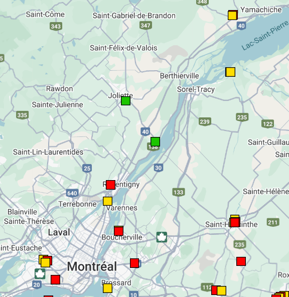 Capture carte interactive